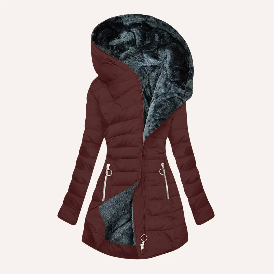 SAMANTHA – ELEGANT ASYMMETRICAL WINTER COAT