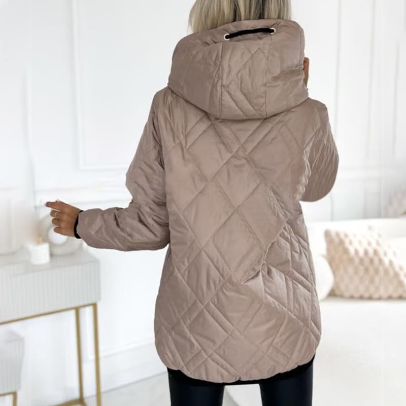 YANNAH – THE DIAMOND QUILTED HOODED JACKET