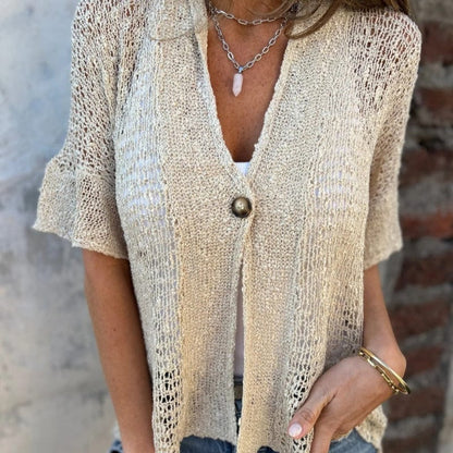 ELLISON – AIRY TEXTURED MILTON KNITTED SHIRT